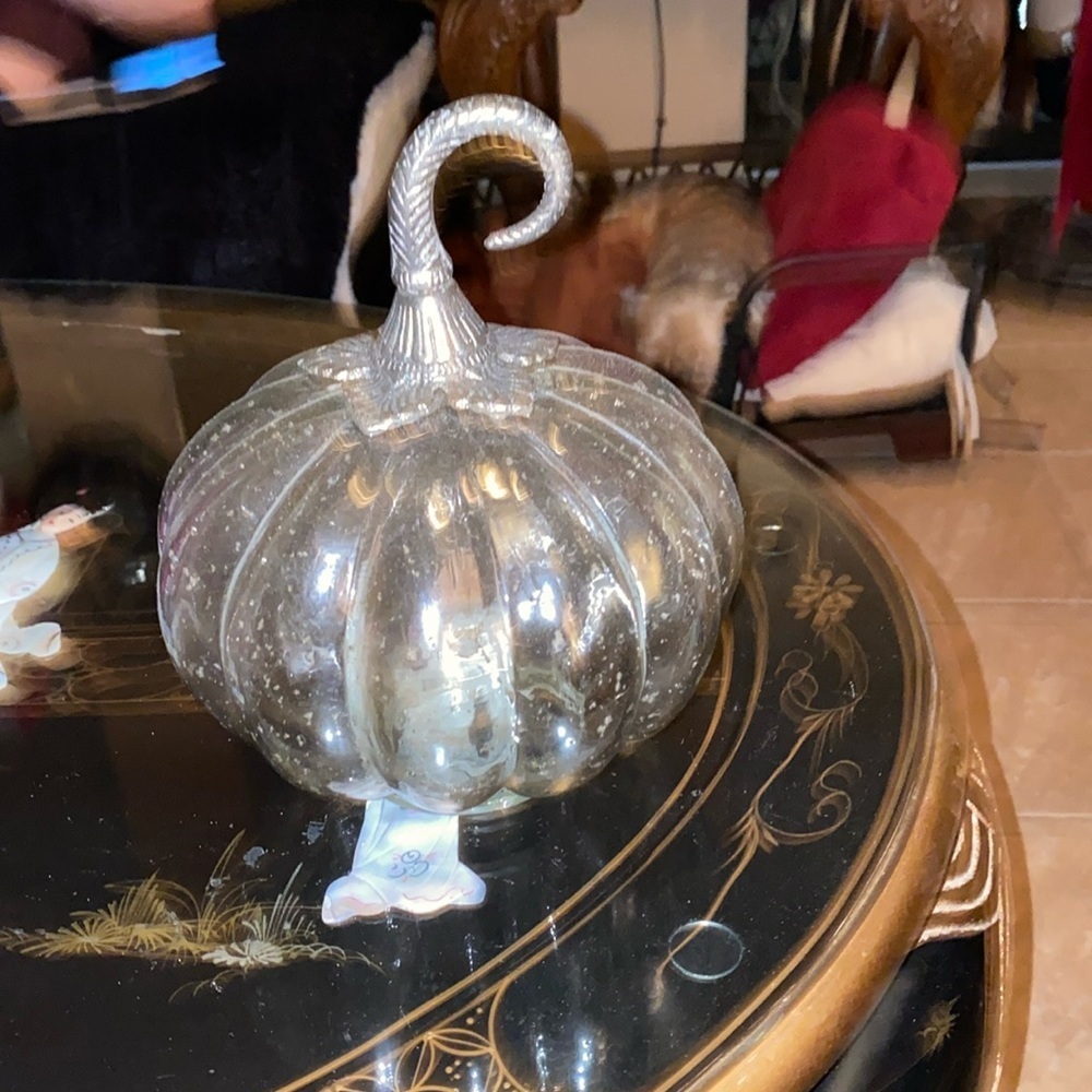 Vintage Clear glass pumpkin 🎃